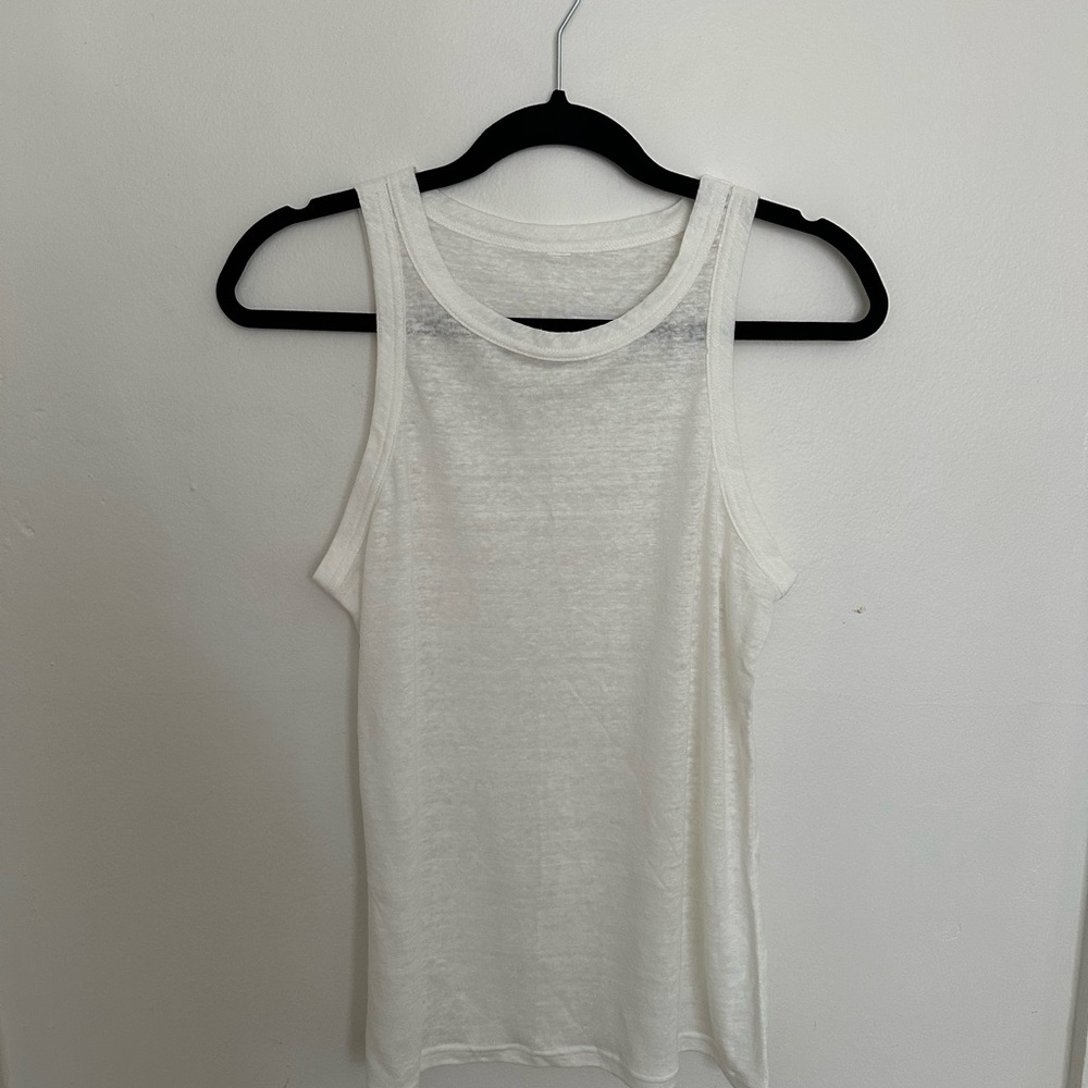 Textured White Tank - Picture 2 of 2